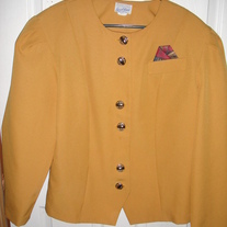 Good Times Mustard Yellow Blazer Sz 18