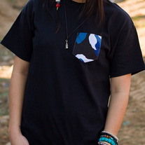 Blue Camo Pocket Punt T-Shirt