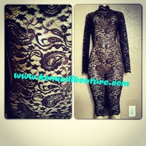 "CHOCOLATE LACE" CUSTOM PENCIL DRESS