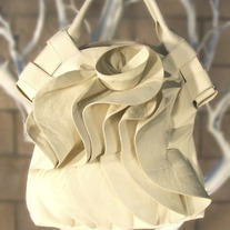 Ivory Blossoms Handbag