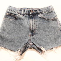 Denim high waist shorts
