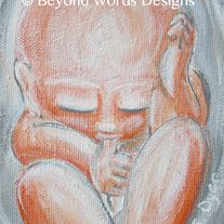 Art Magnet ~ Baby Sucking Thumb in Utero