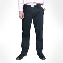 Men's Full Cotton Casual Pants-Black