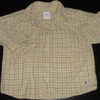 Yellow Long Sleeve Shirt with Buttons/Collar-Baby Gap Size 2T