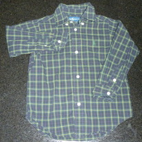 Navy/Plaid Shirt-Ralph Lauren Polo Size 3/3T