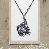 Black Peacock Necklace