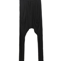 Black Hareem Pants with Drawstring