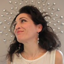 Ox Blood Moon Earrings
