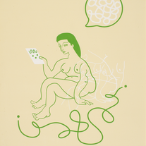 Reading about Wave Particle | Dan Park | Original