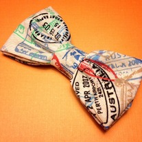 Passport print bow