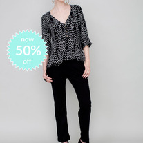 Michelle Blouse-Tribal Ikat