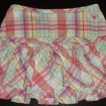 Plaid Skirt-Justice Size 8