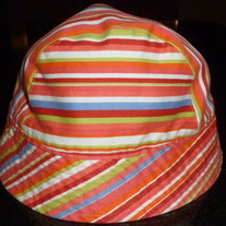 Multi Stripe Hat-The Children's Place Size 7-8