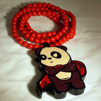 Red Supa Panda GoodWood Necklace