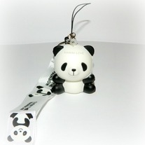 Panda Squishy Cell Charm + Wrist Lanyard