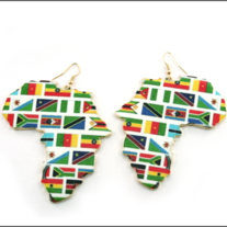 Africa Flag Earrings 