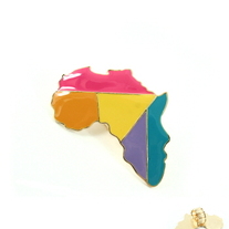 Color Block Africa Stretch Ring 