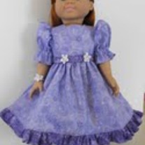Purple Prom Dress, hair flower, wrist corsage