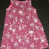 Maroon Floral Dress-Ralph Lauren Size 4T