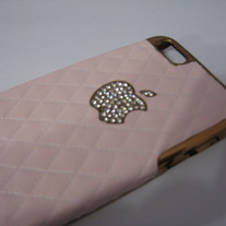 New Luxury Designer Pink Synthetic Sheep Leather iPhone 5 Case