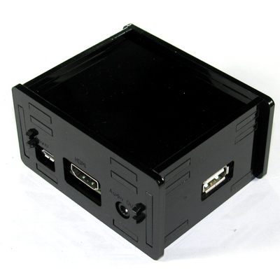 Black raspberry pi a+ case