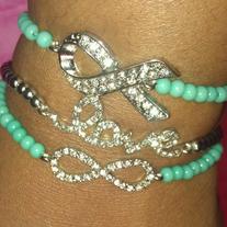 Love Stacked Mint Bracelets