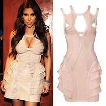 "FNR" Cocktail Bandage Dress