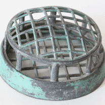 Metal Floral Frog - Cage Style
