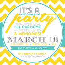 Chevron Party Invite