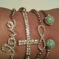 Gold Love Stack Bracelets