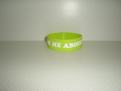 Ask Me About My Weiner Bracelet (Green)