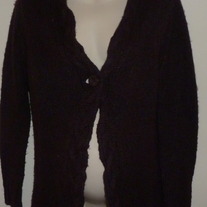 Deep Purple Sweater with One Button-Liz Lange Maternity Size Small