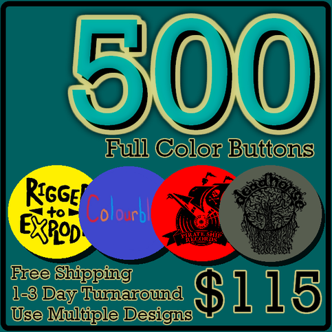 500 Full Color Buttons