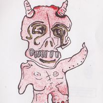 Thrus Gress - ORIGINAL demon art on paper