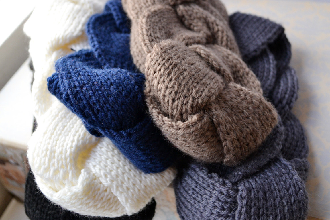 Blue Infinity Knit Headband ? Of Lovely Things ? Online Store Powered by Stor...