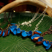 Phostoq Pistachio Cluster Necklaces