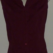 Maroon Sleeveless Shirt with Buttons/Collar-Motherhood Maternity Size XL