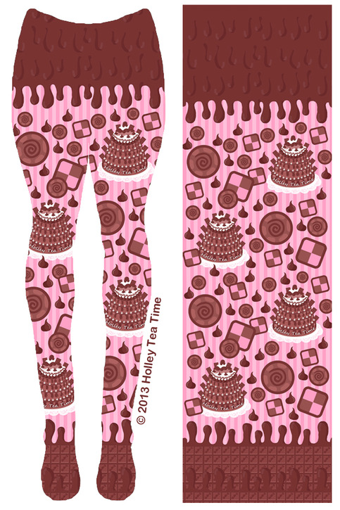 Pre-order! Chocolate Cake Tights - Pink