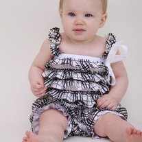 Plaid Satin Petti Romper Baby Girls Ruffle Photo Prop Outfit Dress Up