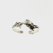 Sterling Silver Toe Ring Dolphin