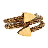 Twisted Cable Spiral Ring