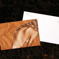 Wingless - 4x6" Postcard - nude lowbrow fantasy faerie art