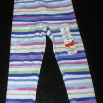 Multi Color Stripe Leggings-NEW-Jumping Beans Size 2T