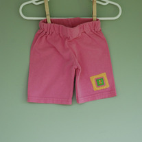 Bermuda Shorts 12m- Pink w/ applique