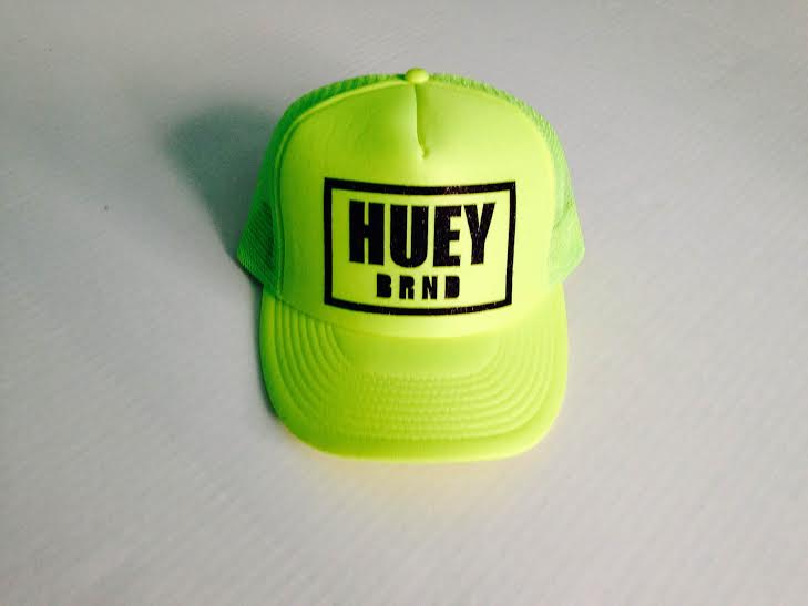 NEON YELLOW LOGO TRUCKER HAT · HUEY BRAND · Online Store Powered by