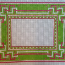 Pink & Green Geometric Picture Frame