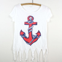Anchor Fringe Tee (Like New)