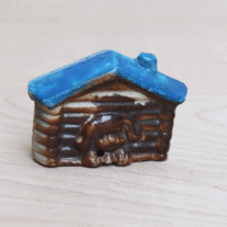 Vintage Aquarium Ornament Furniture - Ceramic Dog House