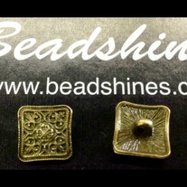 Antique Bronze Button 14mm