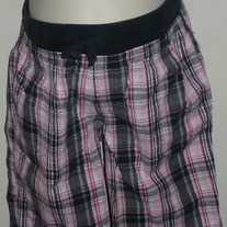 Pink/Black Plaid Shorts-Zoey and Beth Size Small  CL413